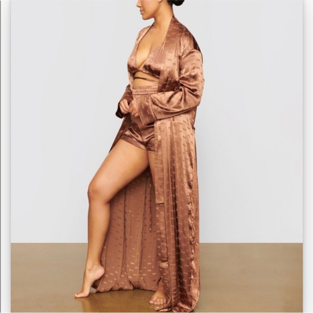 Skims Jacquard Robe Sienna